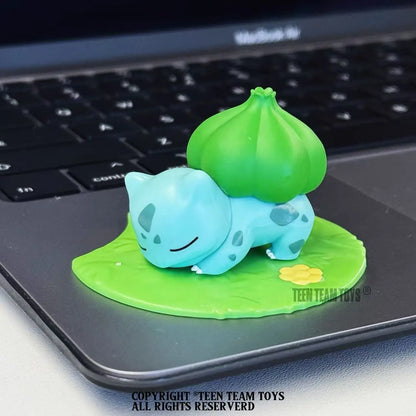 Genuine Pokémon Keychain – Pikachu, Snorlax, Eevee & Bulbasaur Anime Action Figure Toy Keyring Gift