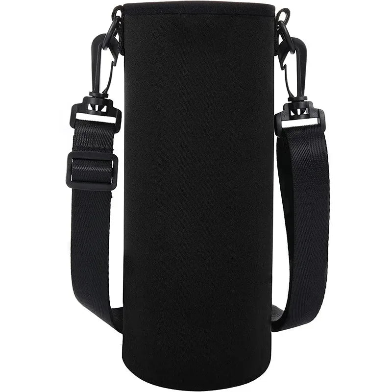 Portable Insulated Water Bottle Holder Bag - Neoprene Thermos Cup Pouch with Adjustable Strap 750ML/1000ML/1500ML