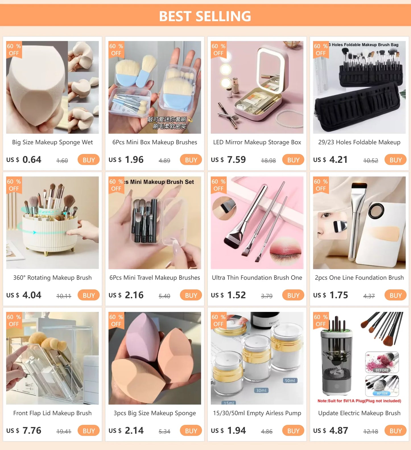 Makeup Brush Holder Backpack – Clear Waterproof Cosmetic Organizer Travel Case with Adjustable Strap & Divider
