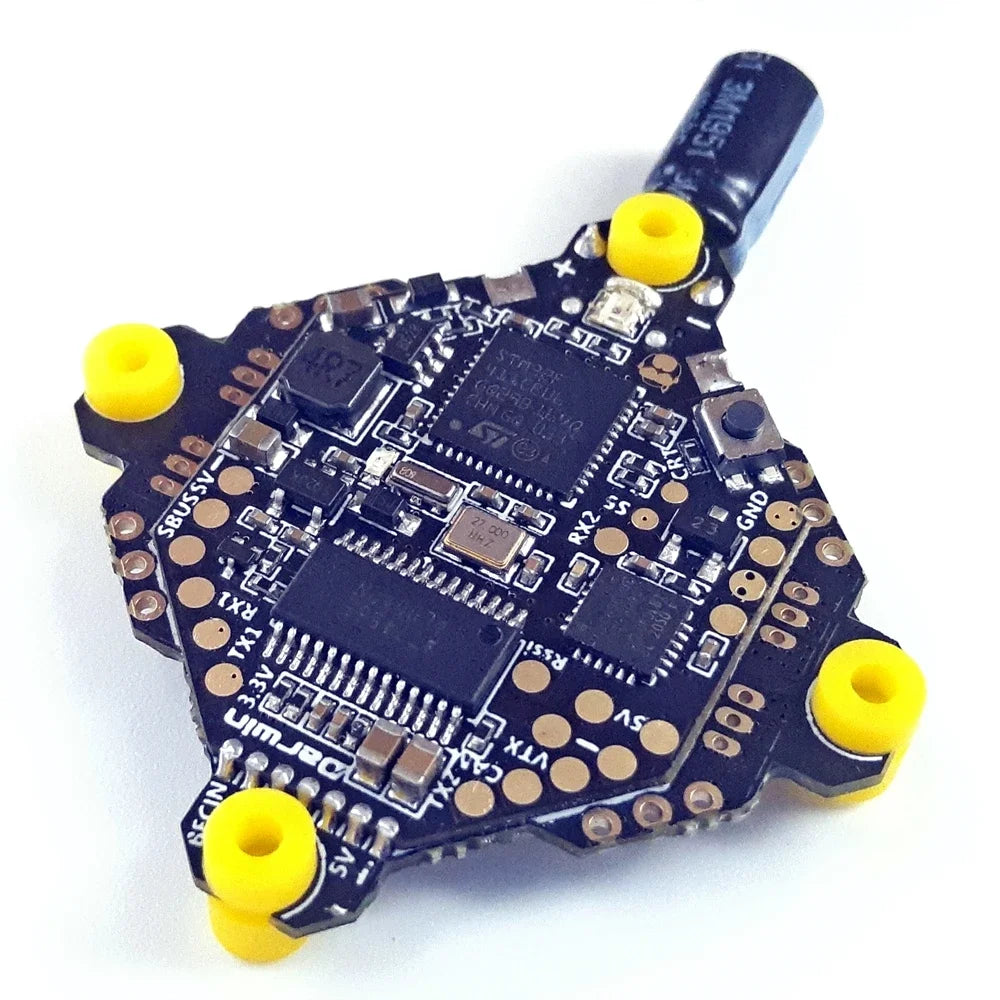 DarwinFPV F411 AIO Flight Controller – Whoop Blheli_S Betaflight F4 with 15A OSD BEC 1-3S 4-in-1 ESC for FPV Racing Drones