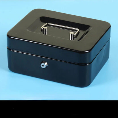 2025 Stainless Steel Petty Cash Money Box with Key Lock – Small Lockable Safe for Home Security & Decoration
