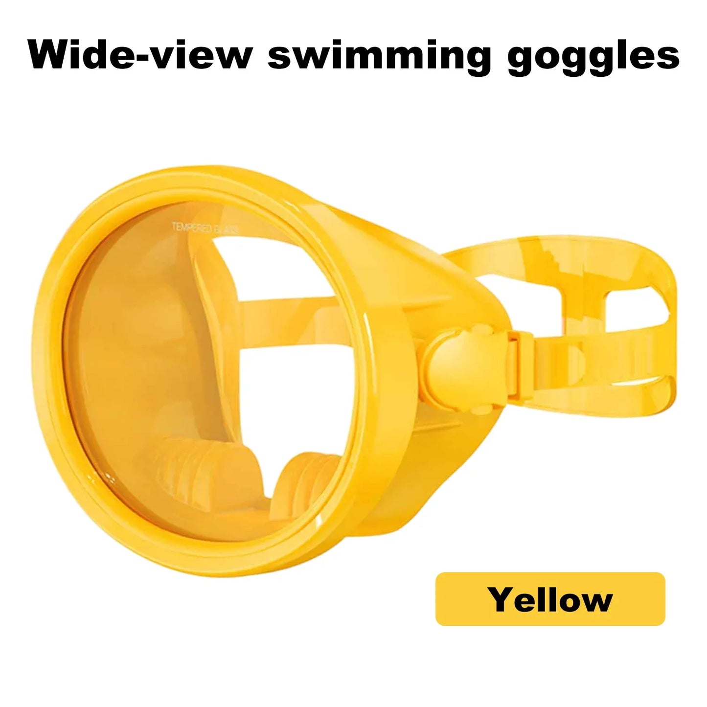 Full-Face Snorkeling Mask - Waterproof Anti-Fog 180° Panoramic Diving Goggles for Adults