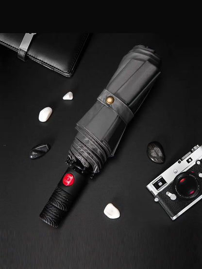 8-Bone Windproof Automatic Folding Umbrella – UV Sunblock Travel Umbrella for Men, Business Style