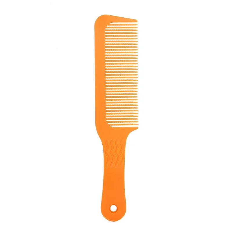 Professional Salon Hair Clipper Accessory – Flat Head Cut Comb, Anti-Static, Wide Tooth Hair Styling Brush for Men