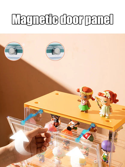 Blind Box Display Rack – Acrylic Bubble Mat Storage Cabinet, Dustproof Doll & Figurine Display Box