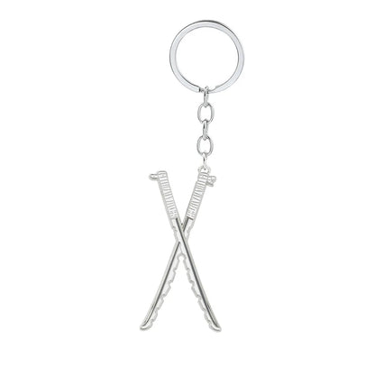 Anime Demon Slayer Sword Keychain – Mini Japanese Katana Enamel Pendant Souvenir Key Ring Bag Charm Exquisite Gift Decor