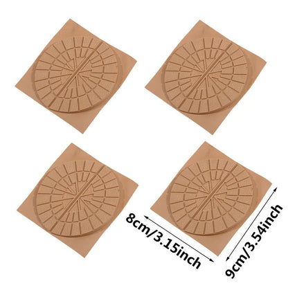 4PCS Wear-Resistant Shoe Insoles – Anti-Slip Self-Adhesive Sole Protectors for Sneakers, Heels & Rubber Shoe Repair
