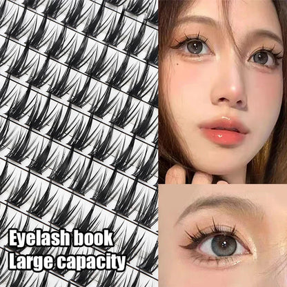 Individual Lash Extensions Kit – DIY Cluster Eyelash Book, False Lashes for Home Makeup