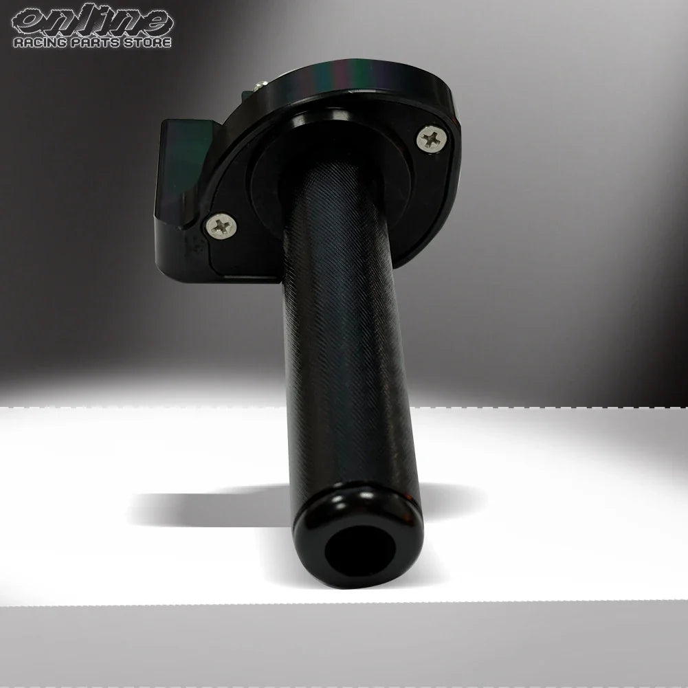 7/8" Quick Action Throttle Grip with Cable — Twist Gas Throttle Set for 50cc–150cc Motorcycle, Moped, Scooter, Bike (M10*1.5)