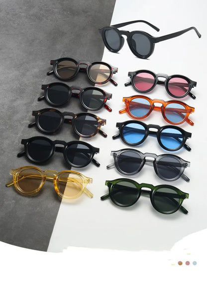 2025 Retro Round Small Frame Sunglasses — High-End UV Resistant Shades for Men & Women, Fashion Trend