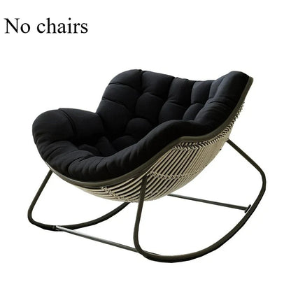 Lazy Rocking Chair Cushion - Soft Single Seat Sofa Pad for Indoor Outdoor Balcony & Hanging Basket Comfort