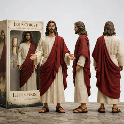 Jesus Open Arms Blessing Statue - 1/6 Scale Hand-Painted Christ Figurine for Home Decor