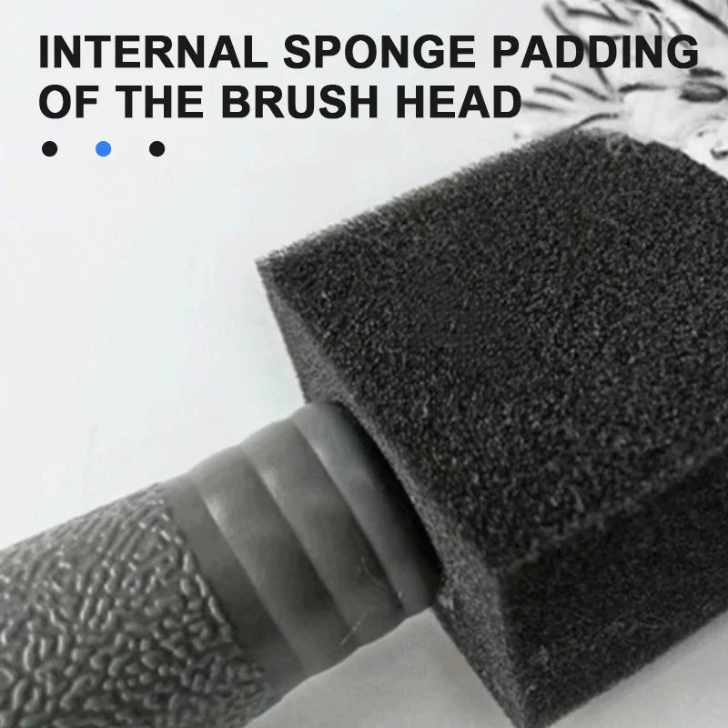 SEAMETAL Car Wheel & Tire Cleaning Brush – Portable Plush Hub Brush for Car Detailing and Dust Removal