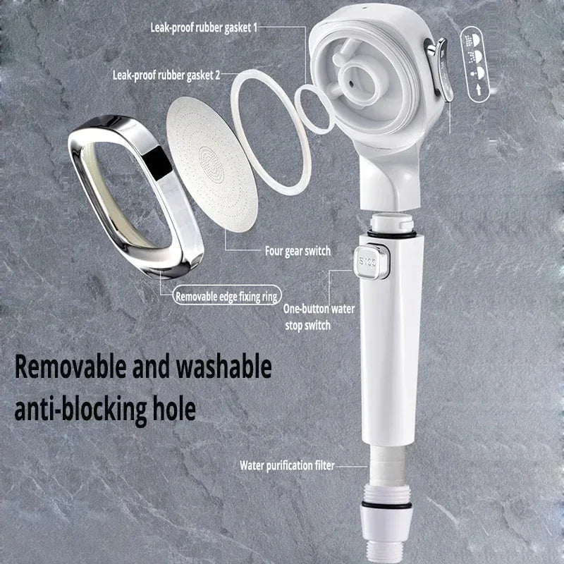 Xiaomi High Pressure Shower Head Set – 3 Modes Adjustable Smart Sprayer with Bathroom Accessories