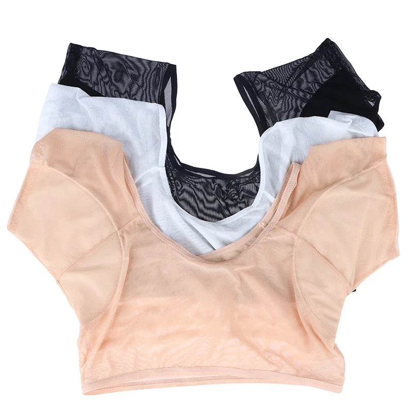 Underarm Sweat Pads for T-Shirt & Vest – Washable Armpit Sweat Guards, Sweat-Proof Clothing Protector for Women & Girls