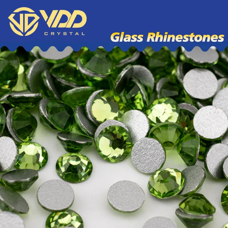 VDD SS4–SS30 Glass Crystal Rhinestones – High Quality Flatback Glitter Strass Stones for Nail Art, DIY Crafts & Decoration