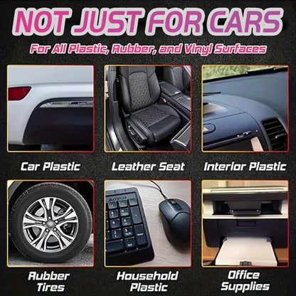 Universal Leather & Plastic Repair Polishing Wax – Automotive Interior Reconditioning Cream for Leather, Plastic & Rubber Care