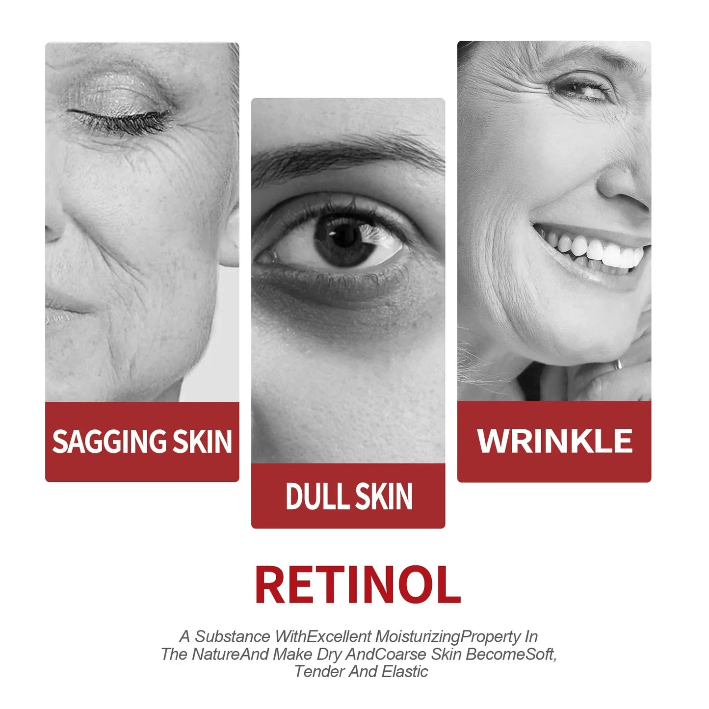 Retinol Moisturizing Face Cream — Repairing, Nourishing & Brightening Anti-Aging Skincare for Healthy Facial Skin