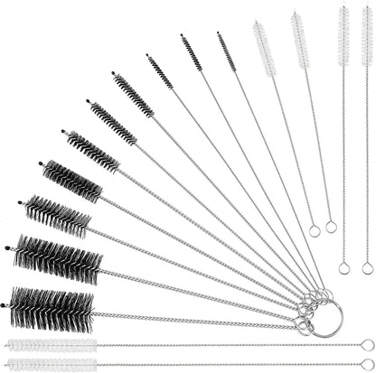 Stainless Steel Cleaning Brushes for Weed Pipe, Glass Hookah, and Smoking Accessories - Available in Sets of 2, 5, or 10 Pieces