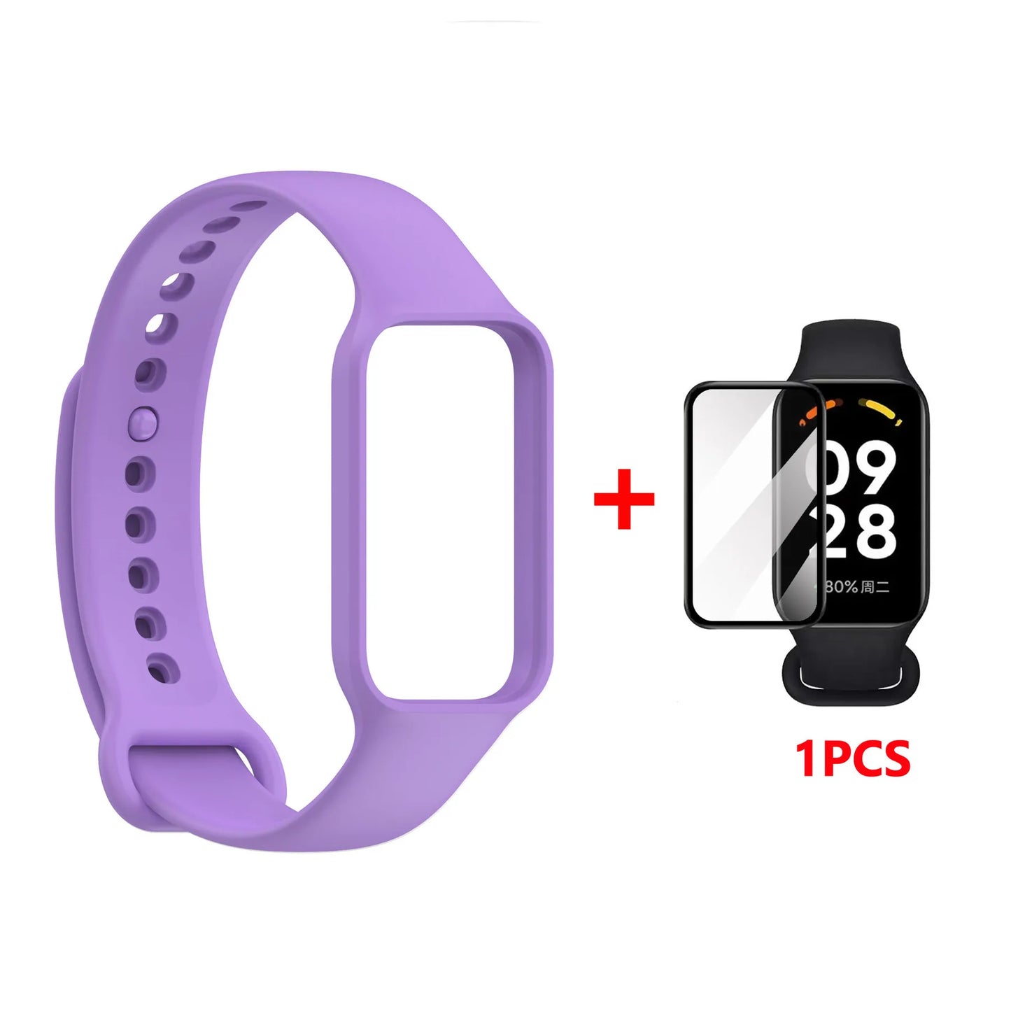 Replacement Silicone Strap for Redmi Smart Band 2 — Compatible with Xiaomi Smart Band 8, Adjustable Fitness Wristband