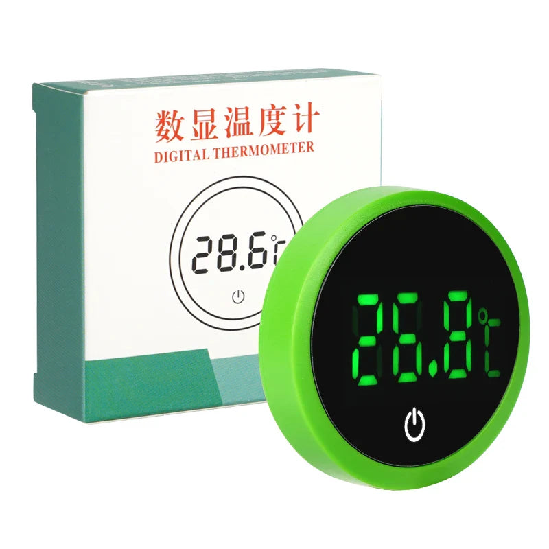 Aquarium Self-Adhesive LCD Thermometer – Digital Mini Fish Tank & Terrarium Temperature Monitor with Large Screen