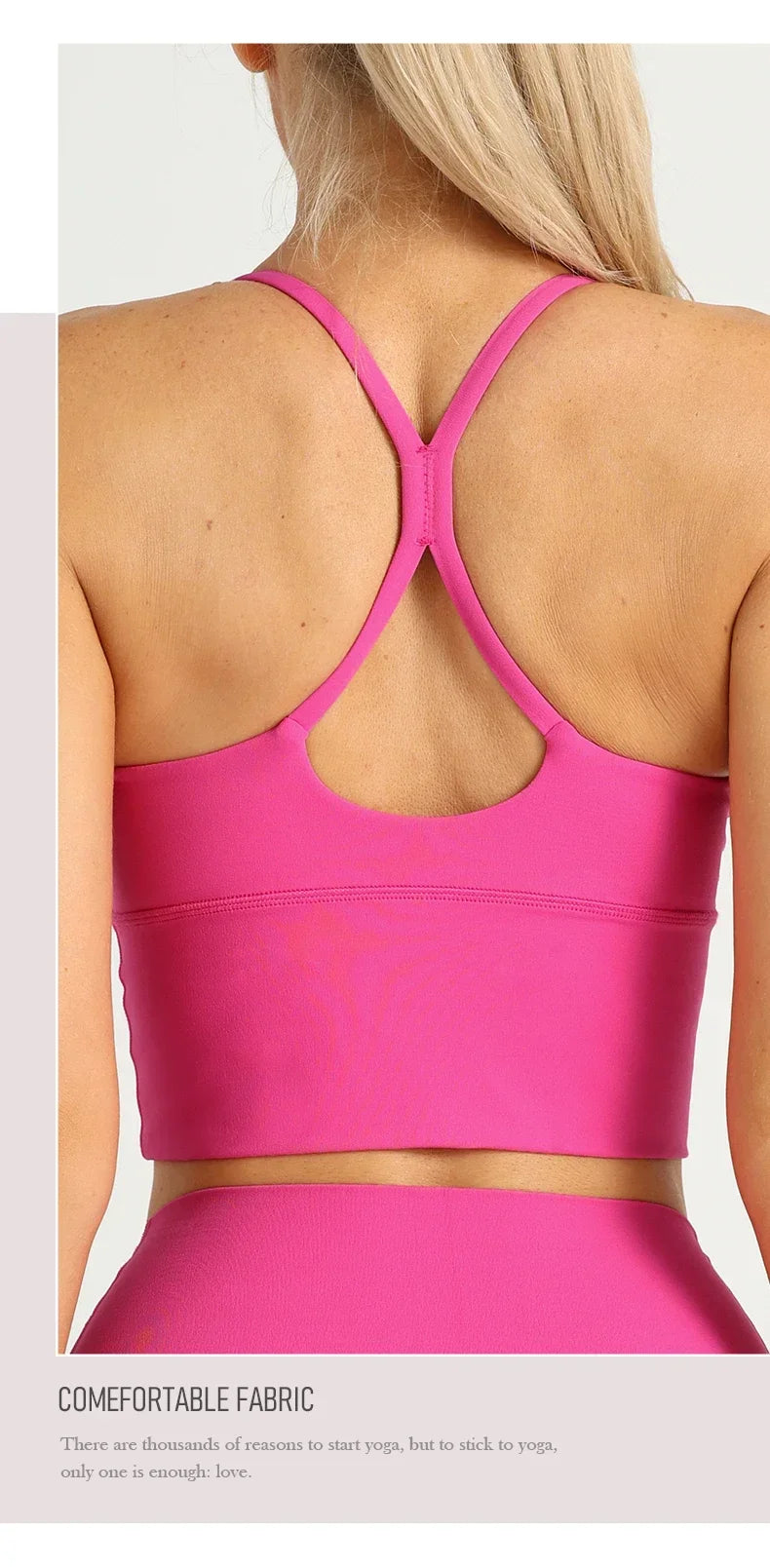 Solid Color Women’s Gym Yoga Sports Bra – Naked Feel, Sexy Cross Back Y-Shape Sling for Fitness, Jogging & Workout