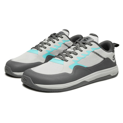 HOBIBEAR Unisex Walking Sneakers – Lace-Up Hiking & Running Shoes for Men & Women, Outdoor Artificial Leather Trainers