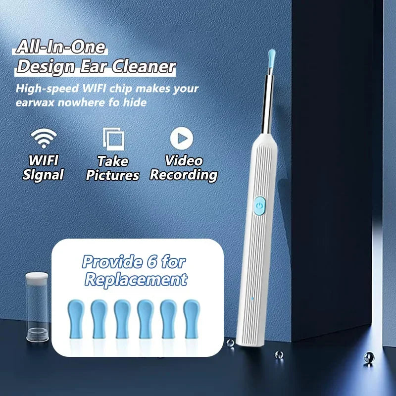 Visual Ear Wax Cleaner with Camera – Safe Luminous Otoscope Endoscope for Ear Cleaning & Ear Care