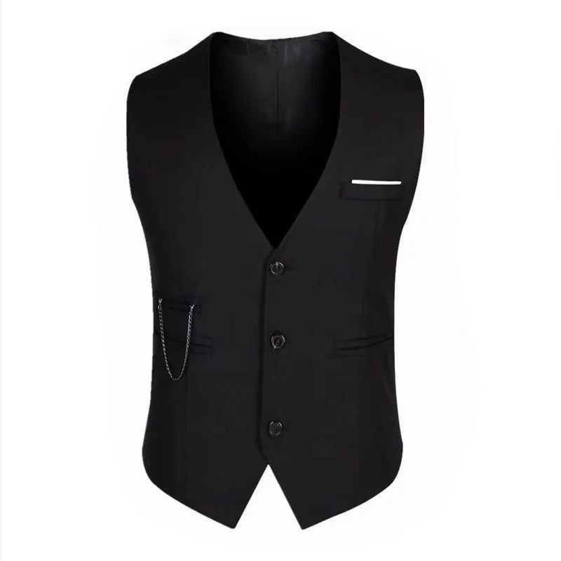Men's Slim Fit Dress Vest 7XL - High Quality Suit Waistcoat, Sleeveless Formal Business Jacket for Casual Wear