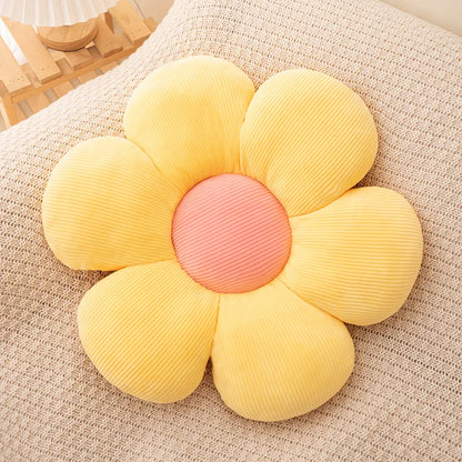 Sunflower Pillow & Daisy Seat Cushion – Plush Flower Mat for Office, Christmas, Halloween & Thanksgiving Gift