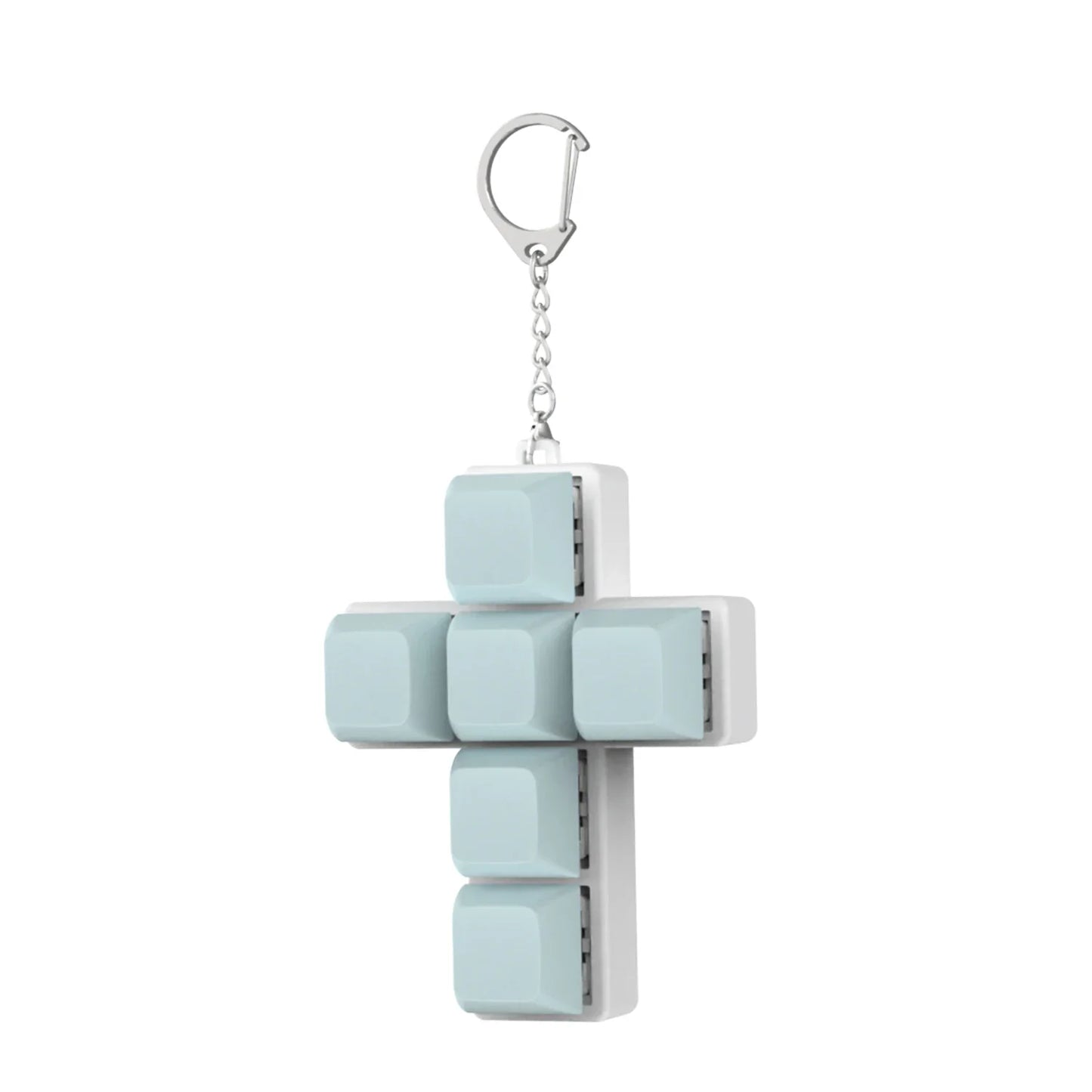 DIY Keyboard Key Toy - Stress Relief Fidget Button Keychain & Fidget Keycap Toy