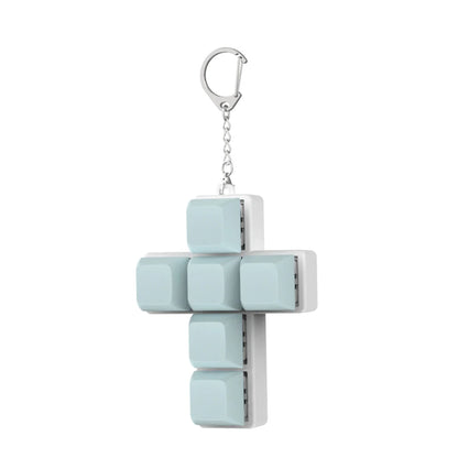 DIY Keyboard Key Toy - Stress Relief Fidget Button Keychain & Fidget Keycap Toy