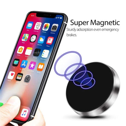 Universal Magnetic Phone Car Holder – Stick-On Dashboard Mount for iPhone, Samsung, Xiaomi, Huawei