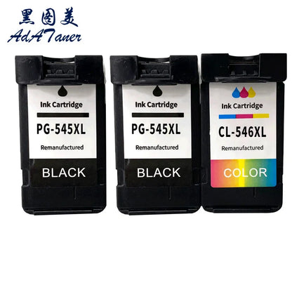 PG-545 CL-546 XL Ink Cartridge Set for Canon Pixma MG2450 MG2500 TS3350 MG2950 MG2550 MG3050 MG3051 TR4550 High Yield Compatible Printer Ink Replacement