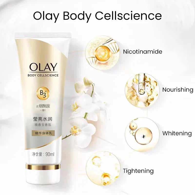 OLAY Body Cellscience Nourishing Lotion – Forest Berry & Rich Tuberose Flavors, Random Old/New Packaging