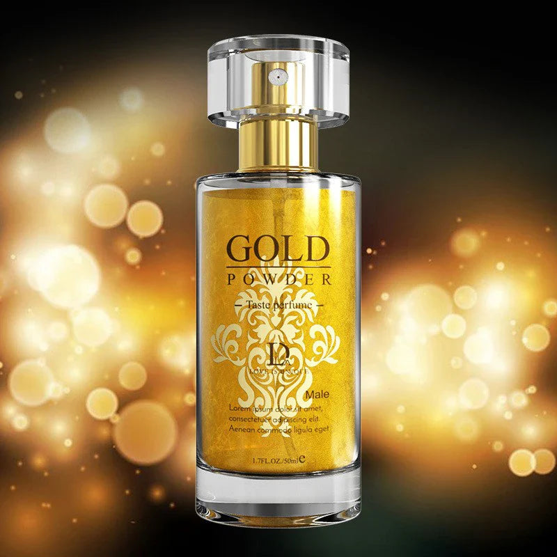 Gold Powder Pheromone Perfume for Men & Women – Long-Lasting Fresh Charming Fragrance for Couples, Daily Flirting Scent Gift Spray