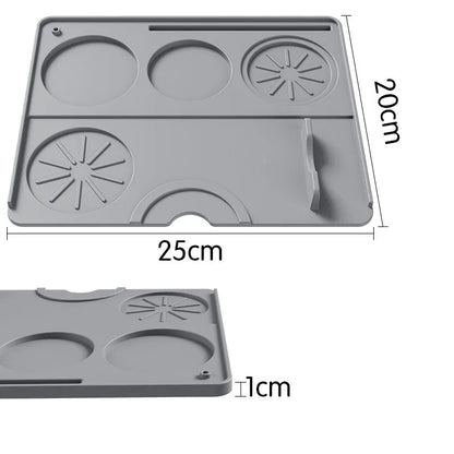Coffee Machine Silicone Mat Tray | Drain Pad for Bar, Fruits, Vegetables, & Coffee Powder | Dining Table Insulation Protection