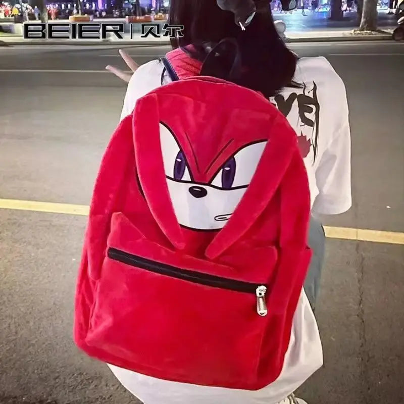 Dark Sonic The Hedgehog Backpack — Large-Capacity Game-Theme Student School Bag, Back-to-School Gift