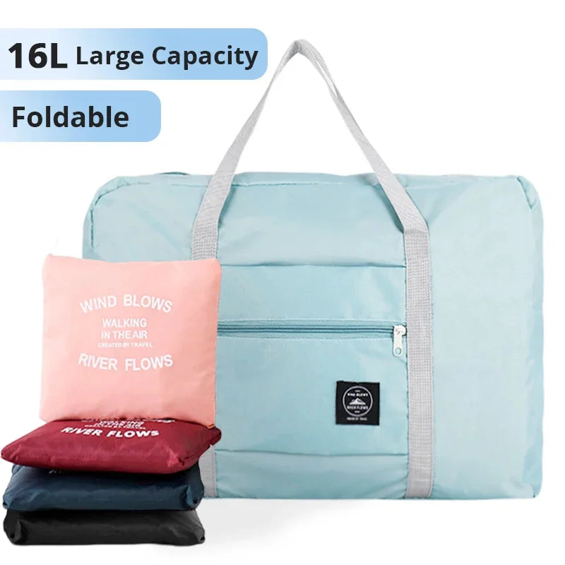 Folding Travel Storage Bag - Large Handbag for Luggage, Clothes and Picnic, Ideal for Moving and Boarding