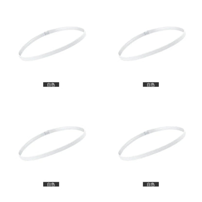 4 Pack Non-Slip Elastic Sports Headbands – Thick Sweatbands for Men & Women, Exercise & Outdoor Use