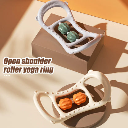 Portable Round Massager Roller – Waist, Abdominal & Leg Clip Tool for Cellulite, Stovepipe & Meridian Massage