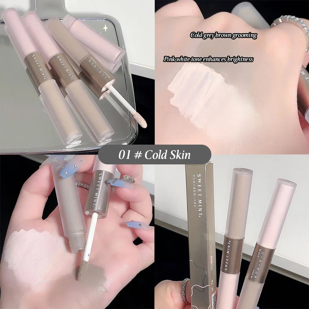 Double-Ended Contouring Stick – Liquid Highlighter & Shadower for Natural, Long-Lasting Contour