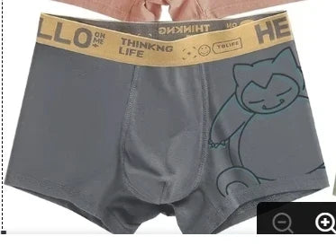Pokémon Anime Boxer Briefs - Men’s & Boys’ Charmander, Charizard, Bulbasaur, Gengar & Pikachu Underwear
