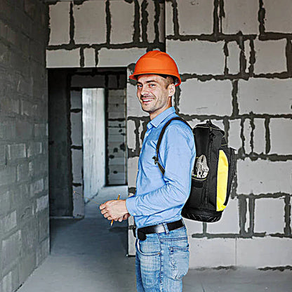 AIRAJ Waterproof Tool Backpack – Heavy Duty Organizer Bag for Electricians & Plumbers