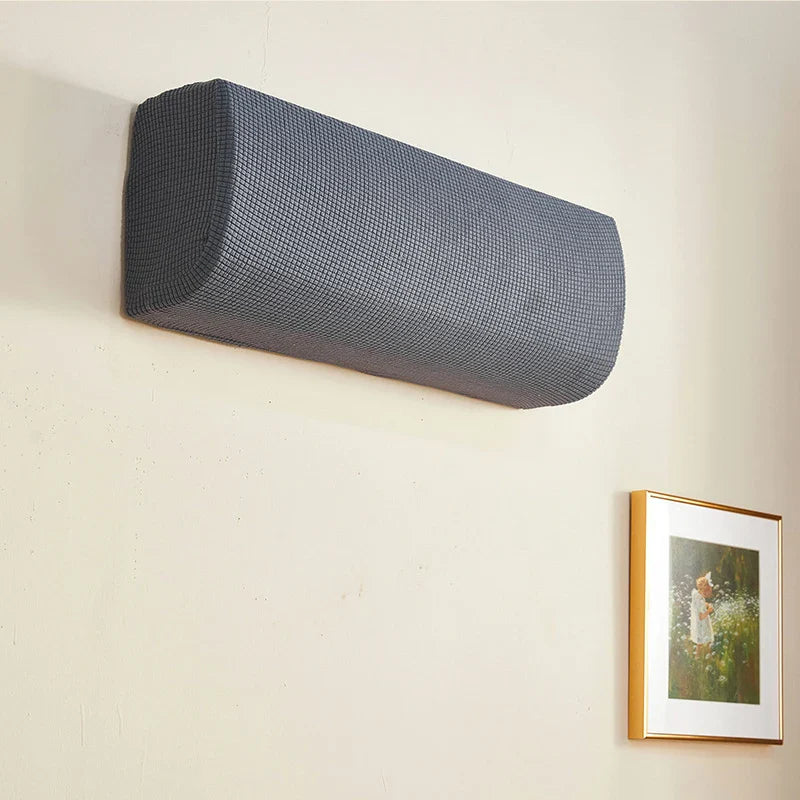 Polar Fleece Air Conditioner Cover: Wall-Mounted Anti-Dust Protector, Easy Cleaning Polyester AC Cover for Home Use