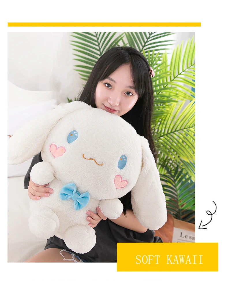 Sanrio Kawaii Cinnamon Roll Plush – Super Soft Large PP Cotton Pillow for Kids, Baby Sleep & Birthday Gift