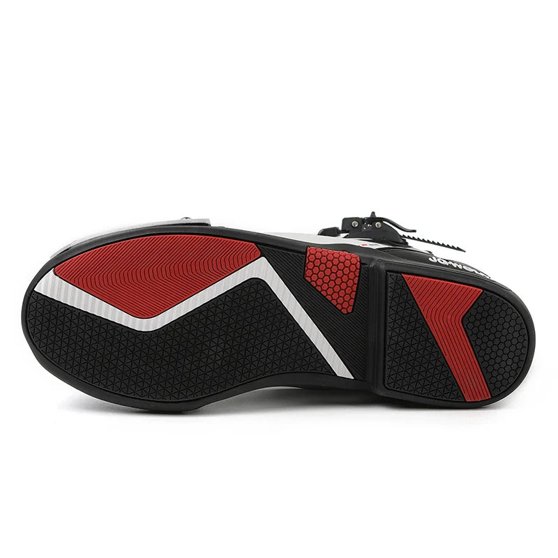New Motorcycle Boots for Men & Women – Anti-Slip Winter Riding Sneakers for Bicycle, Mountain Racing & Road Speed, Autumn Ready