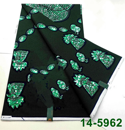 Latest Style Ankara Wax Print Fabric - 100% Cotton High Quality Soft African Real Wax Material