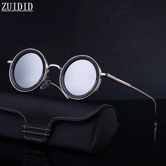 Round Steampunk Sunglasses — Vintage Punk Retro Fashion Glasses for Men & Women