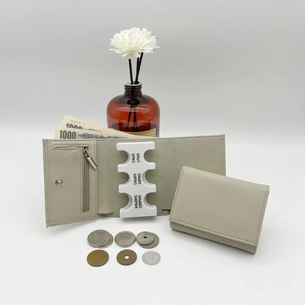 Multi-Functional 2-in-1 Portable Coin Clip & Card Wallet – Colorful Tri-Fold Coin Purse for Travel & Loss Prevention